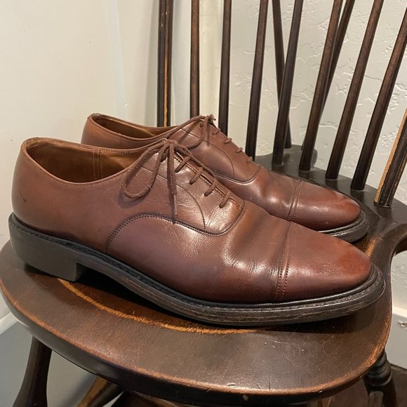 Church\'s Custom Grade Brown Leather Oxford Cap Toe Shoes Made in England main image 9